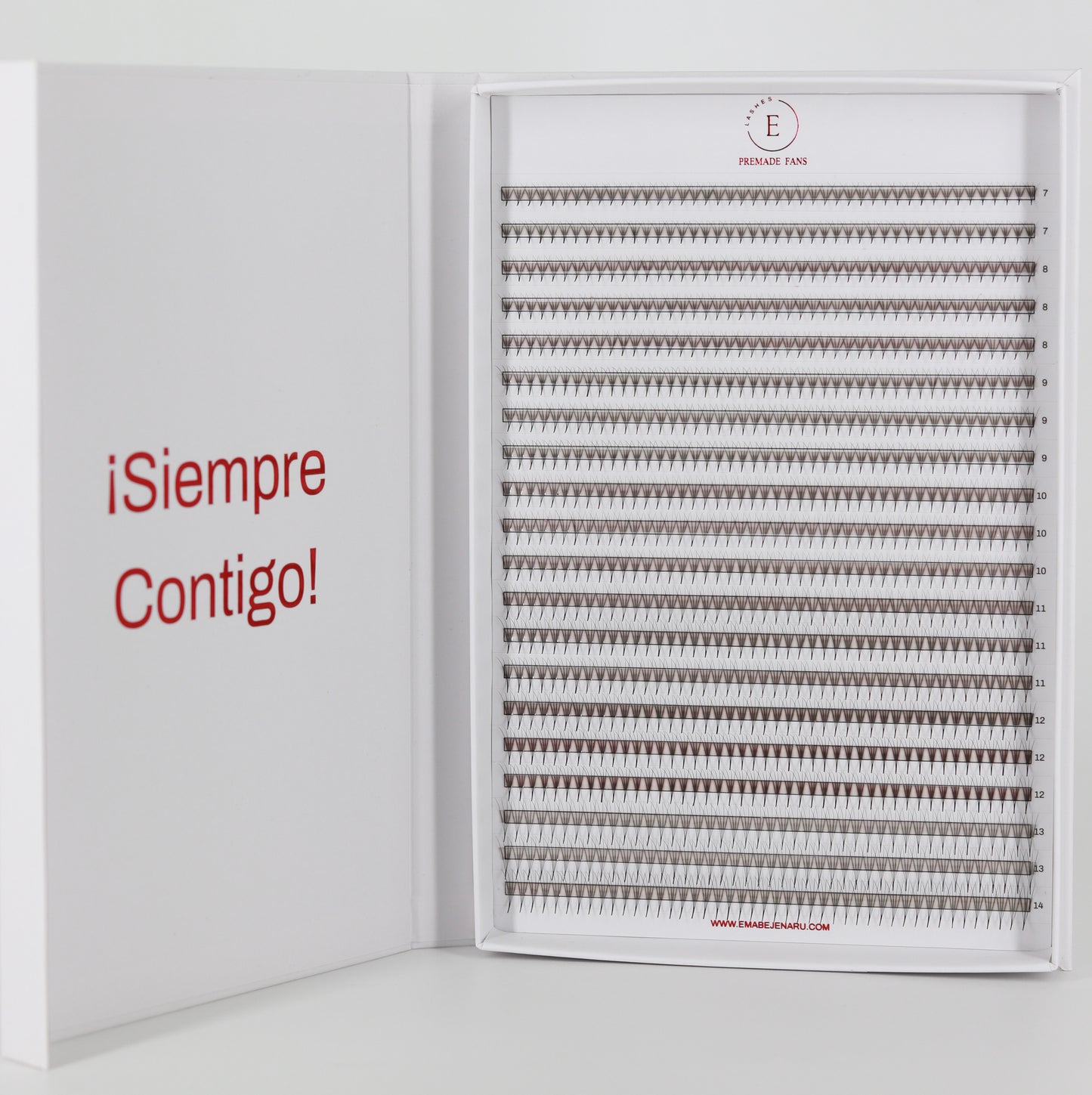 Premade LuxuryLashes. Curvaturas C y D